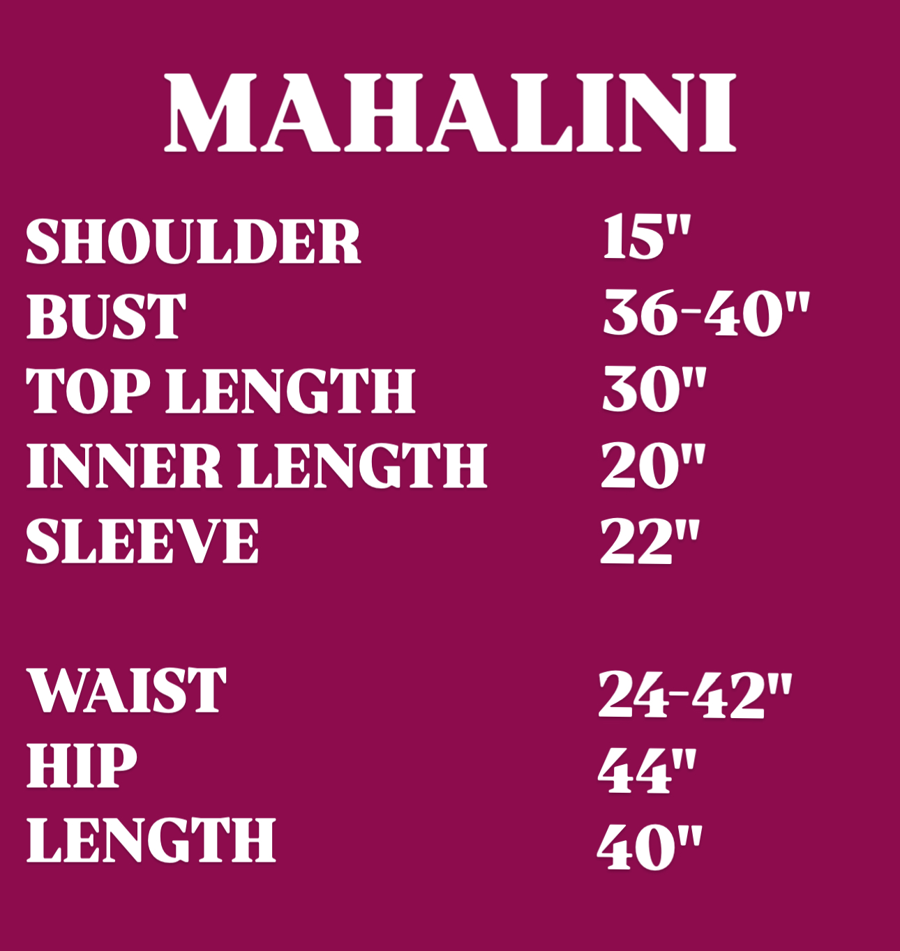 MAHALINI BROWN